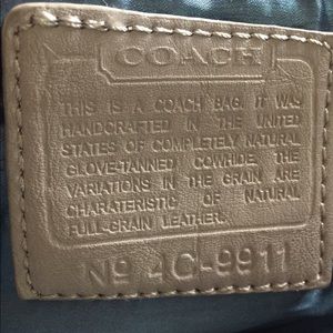 Coach Pale Grey Hobo Bag